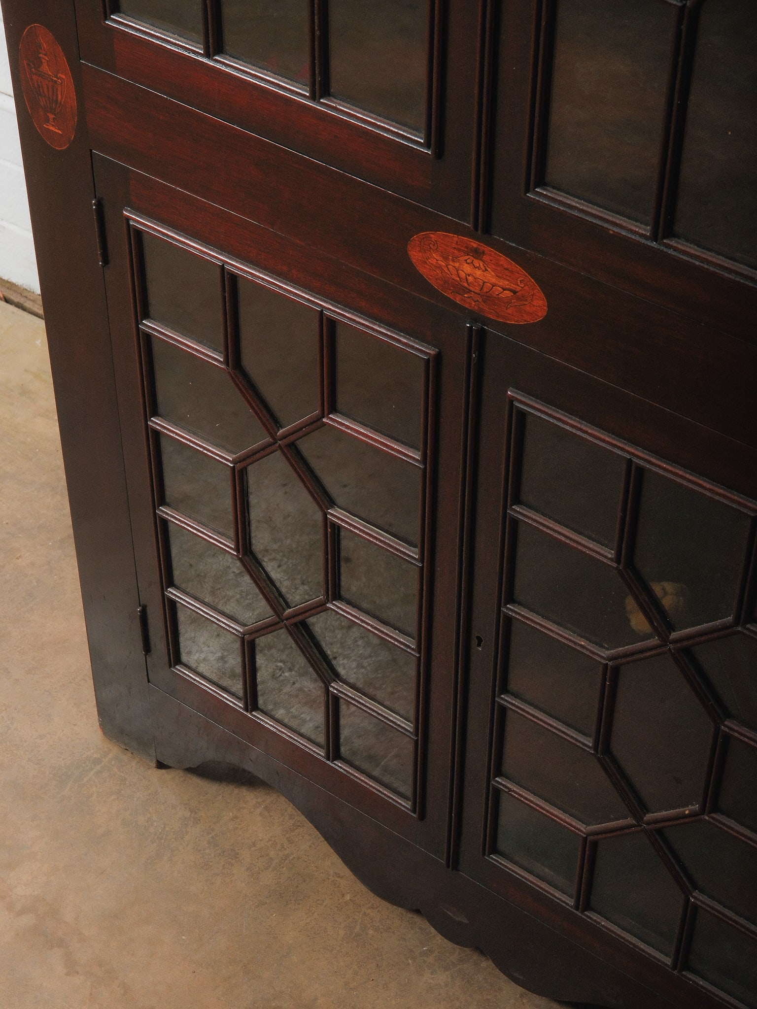 Mahogany Corner Cabinet - 8