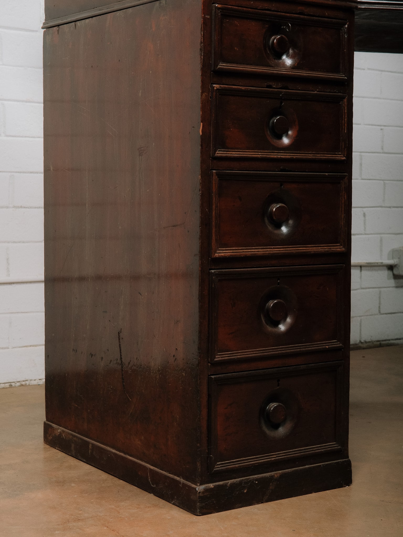 Large Slant-Front Library Writing Desk - 5