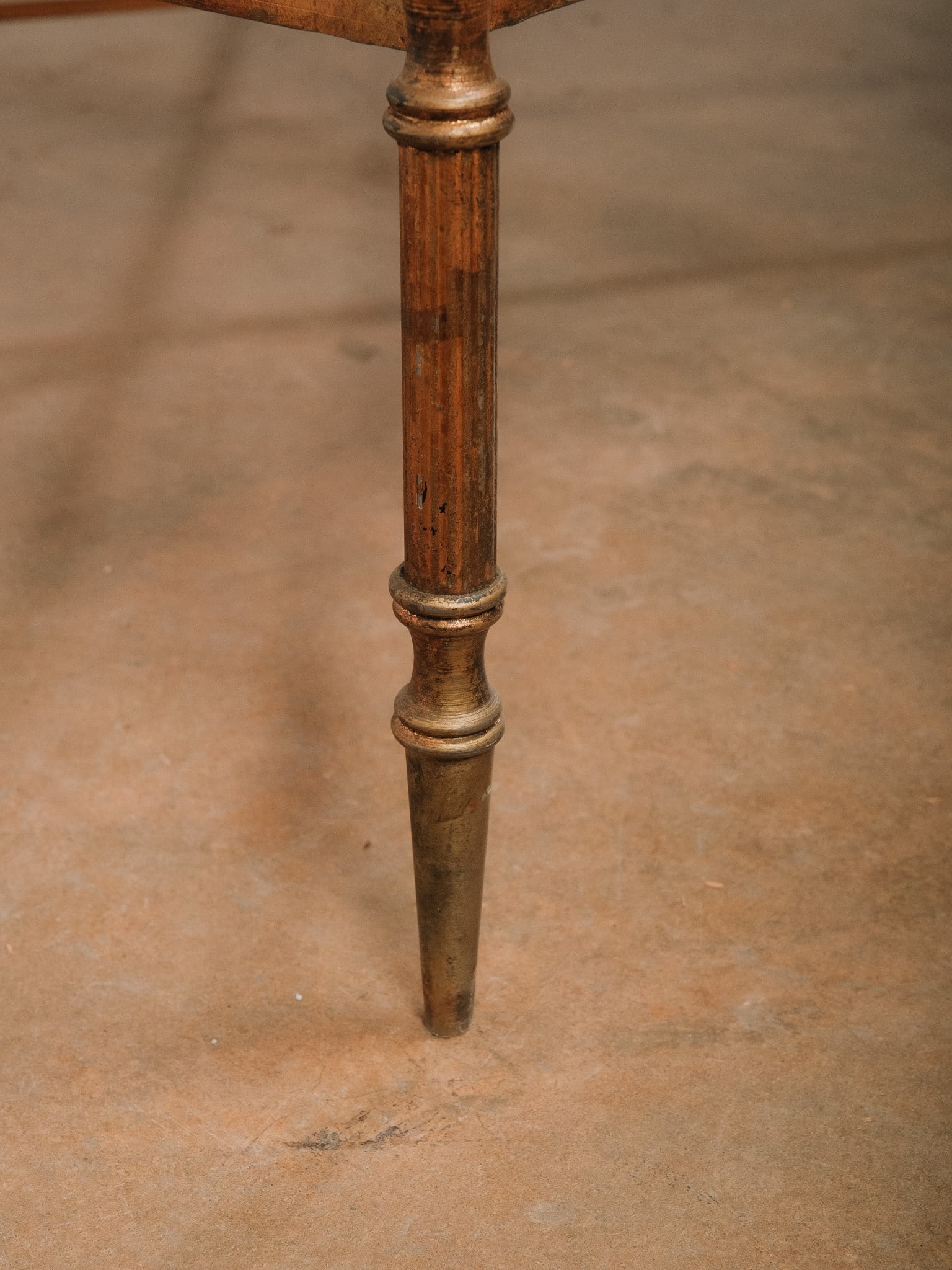 Brass Coffee Table with Mirrored Top - 6