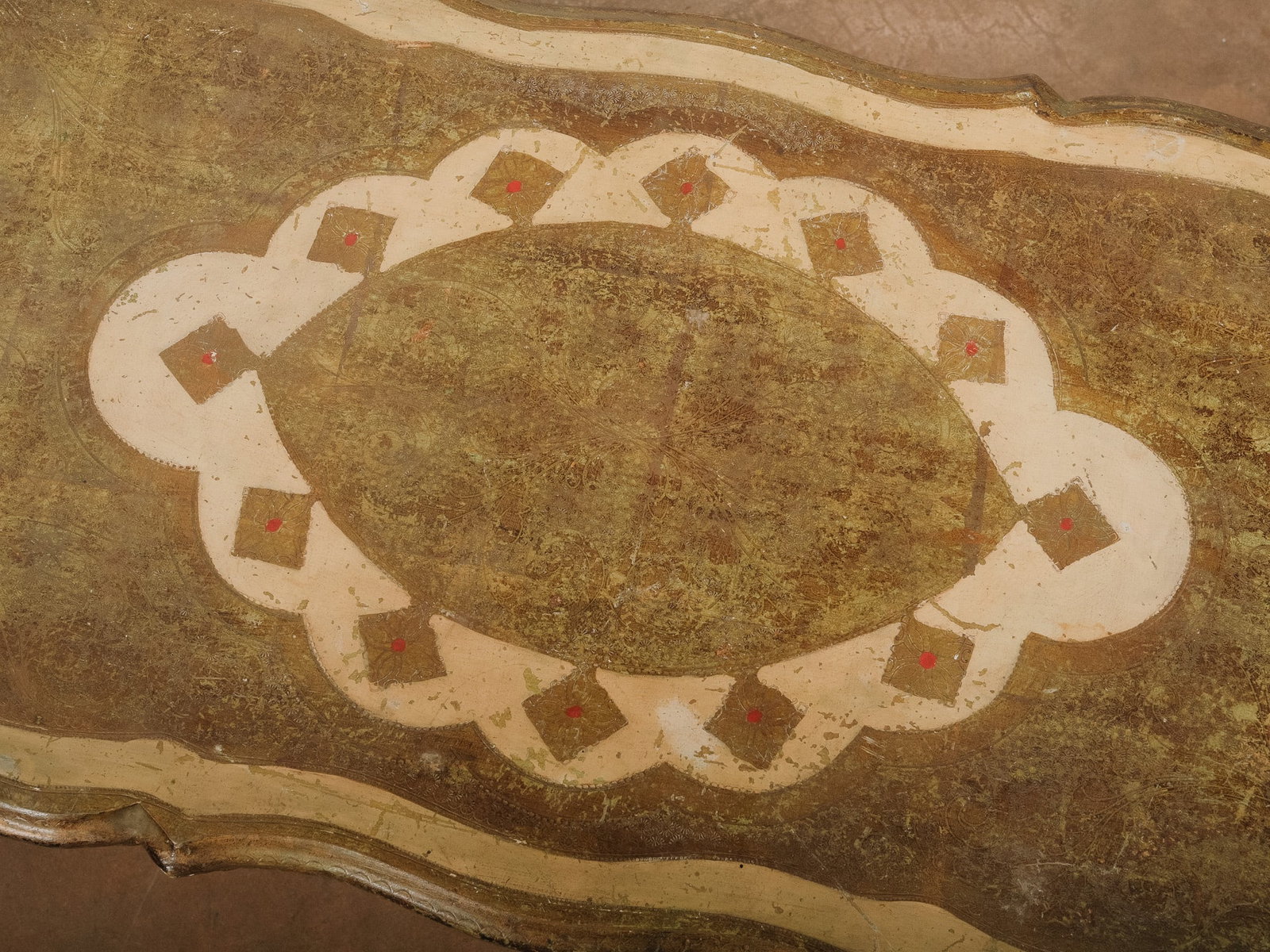 Venetian Style Painted Coffee Table - 7