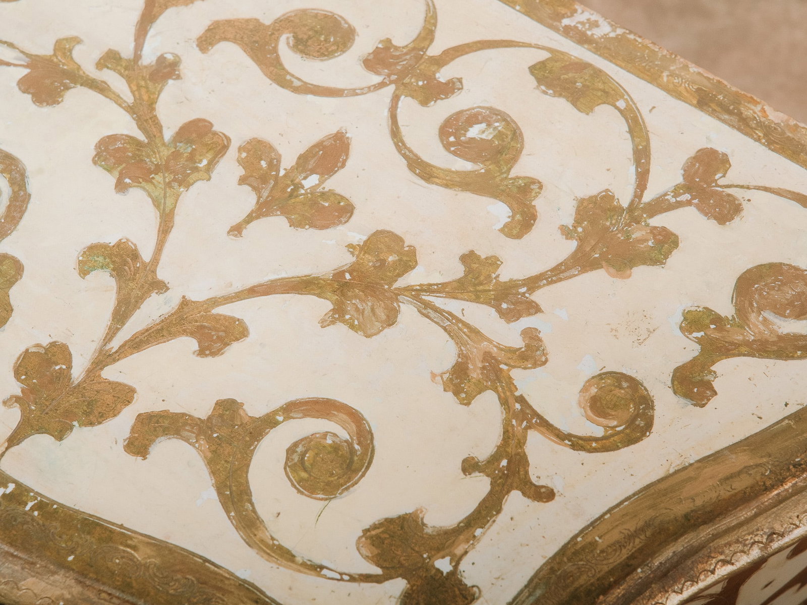 Florentine Painted Two-Drawer Side Table - 6