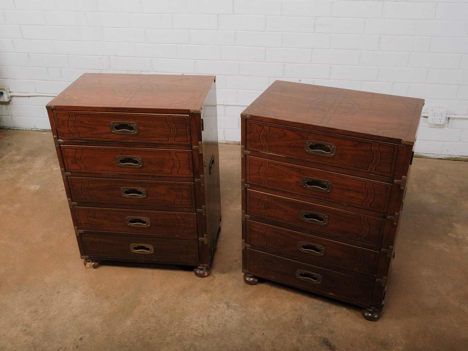Campaign Style Nightstands - 2