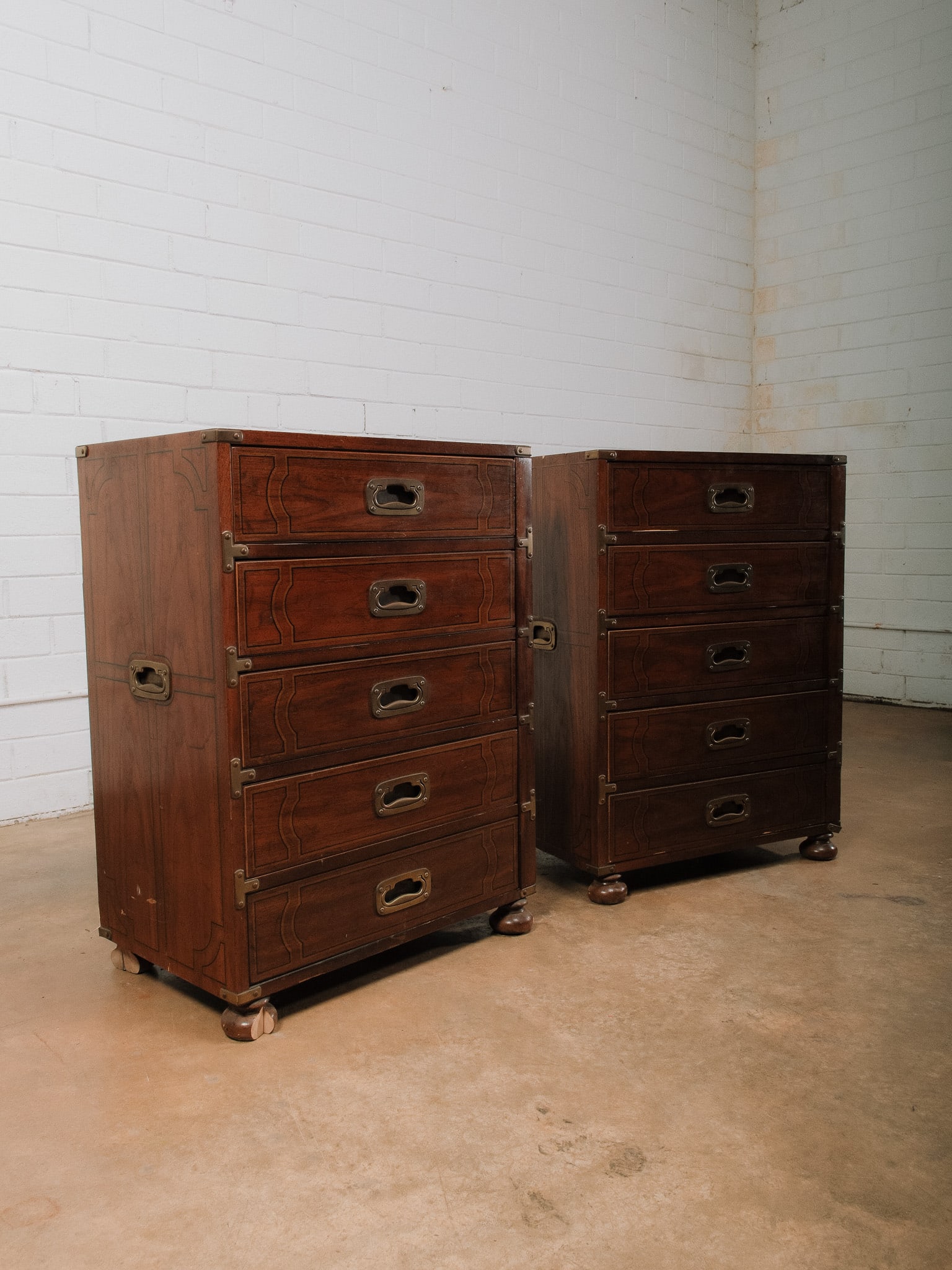 Campaign Style Nightstands - 3