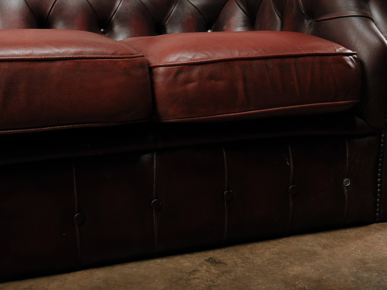Chesterfield Leather Sofa - 11