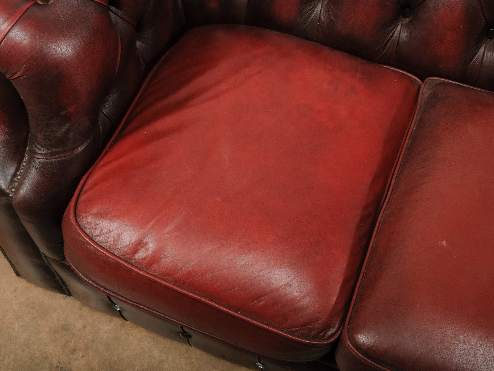Chesterfield Leather Sofa - 13