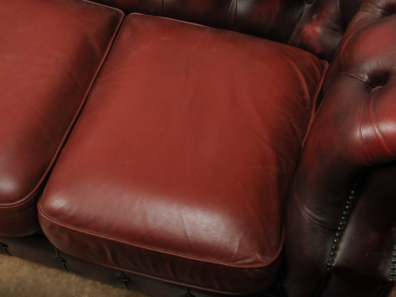 Chesterfield Leather Sofa - 15