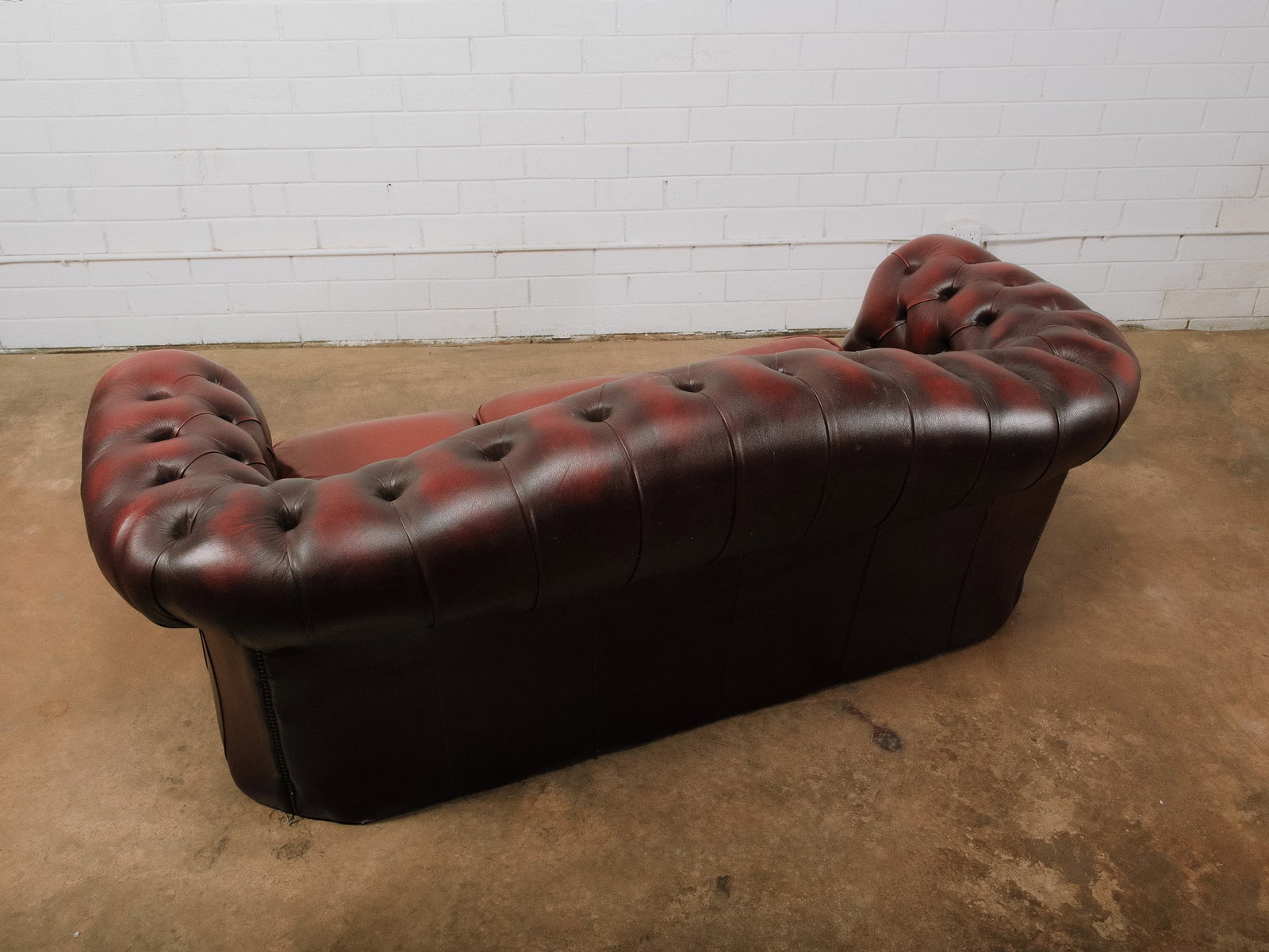 Chesterfield Leather Sofa - 6