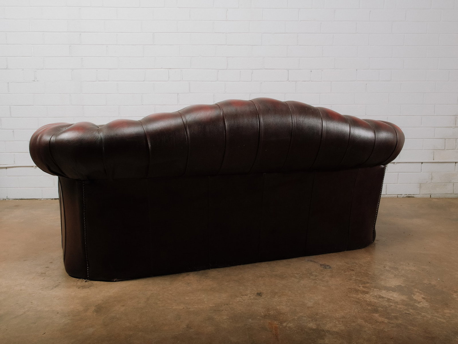 Chesterfield Leather Sofa - 7