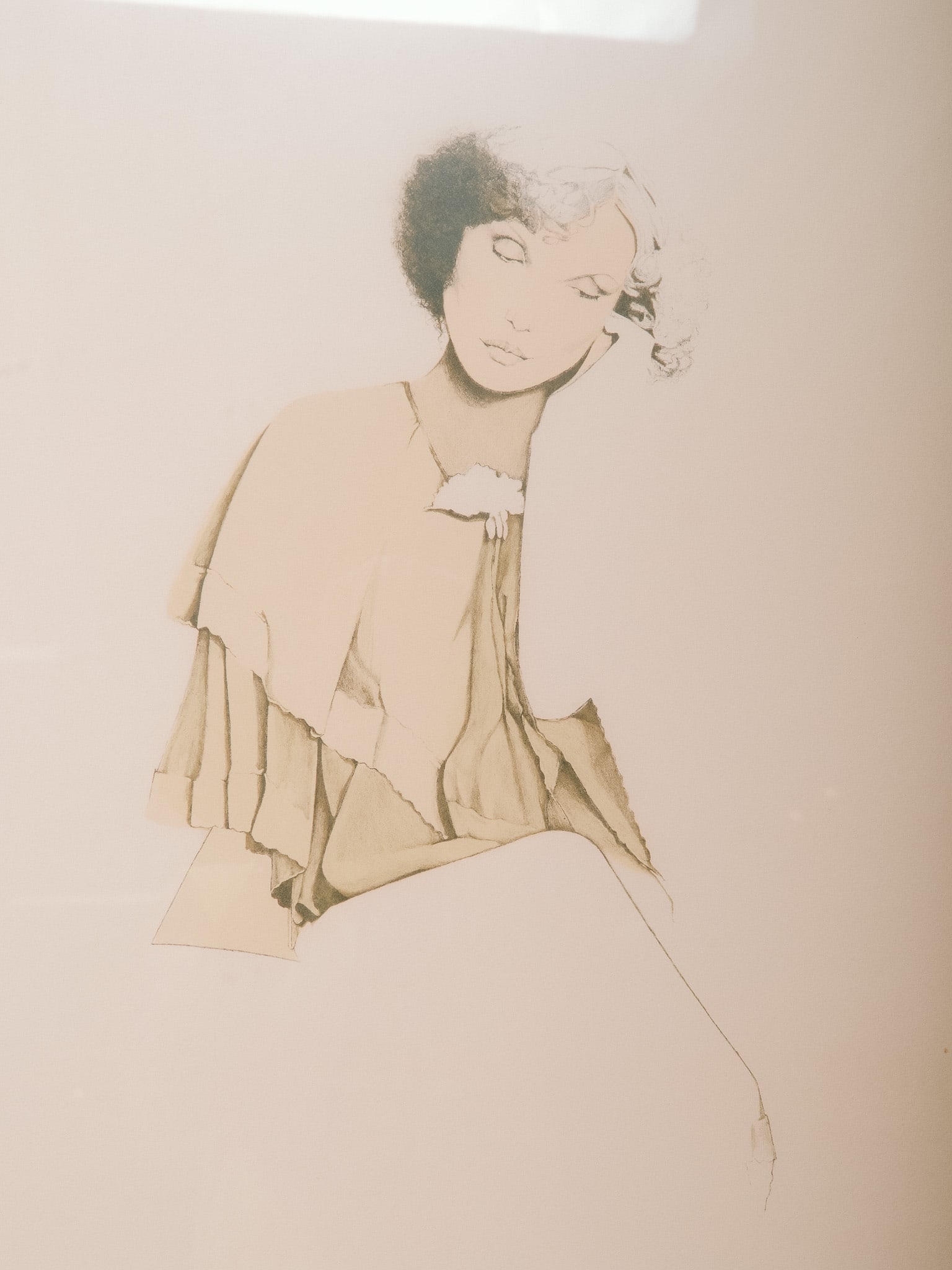 Framed Figural Drawing - 3