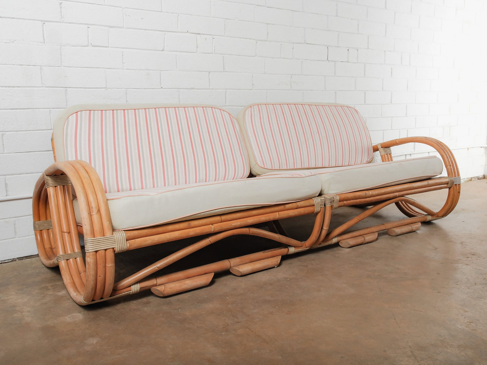 MCM Two-Piece Modular Rattan Sofa - 2