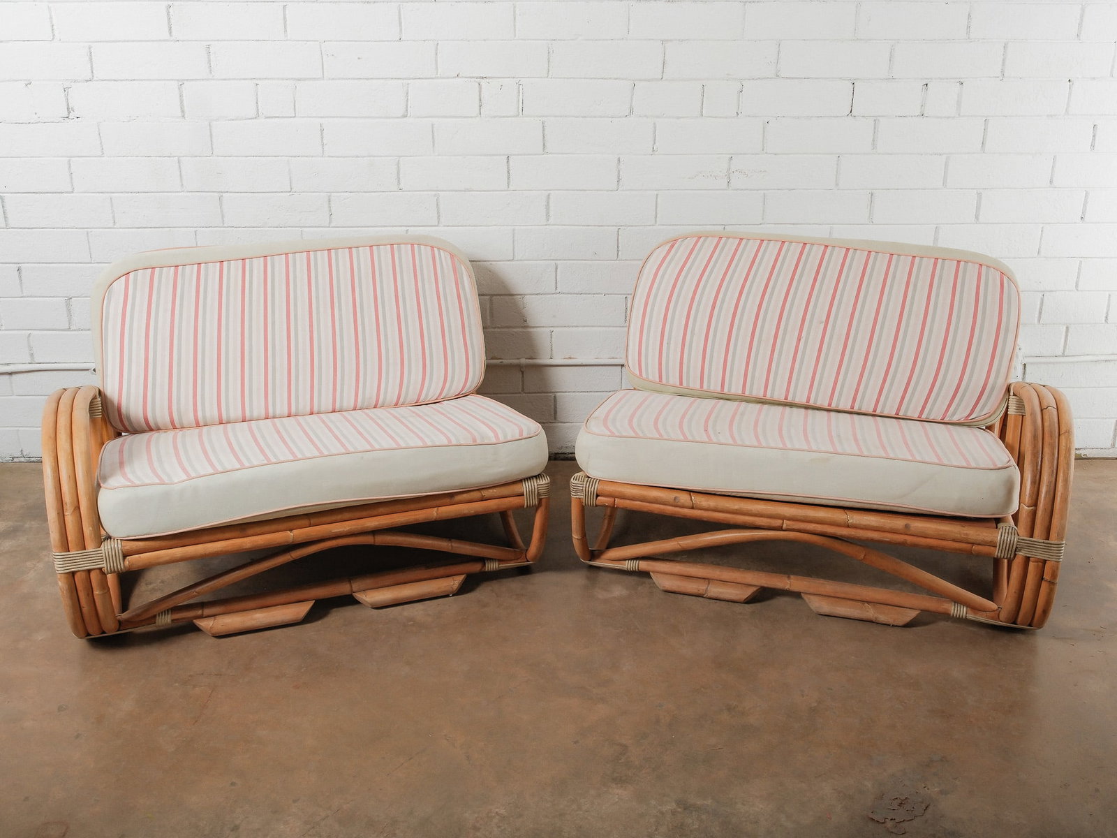 MCM Two-Piece Modular Rattan Sofa - 3
