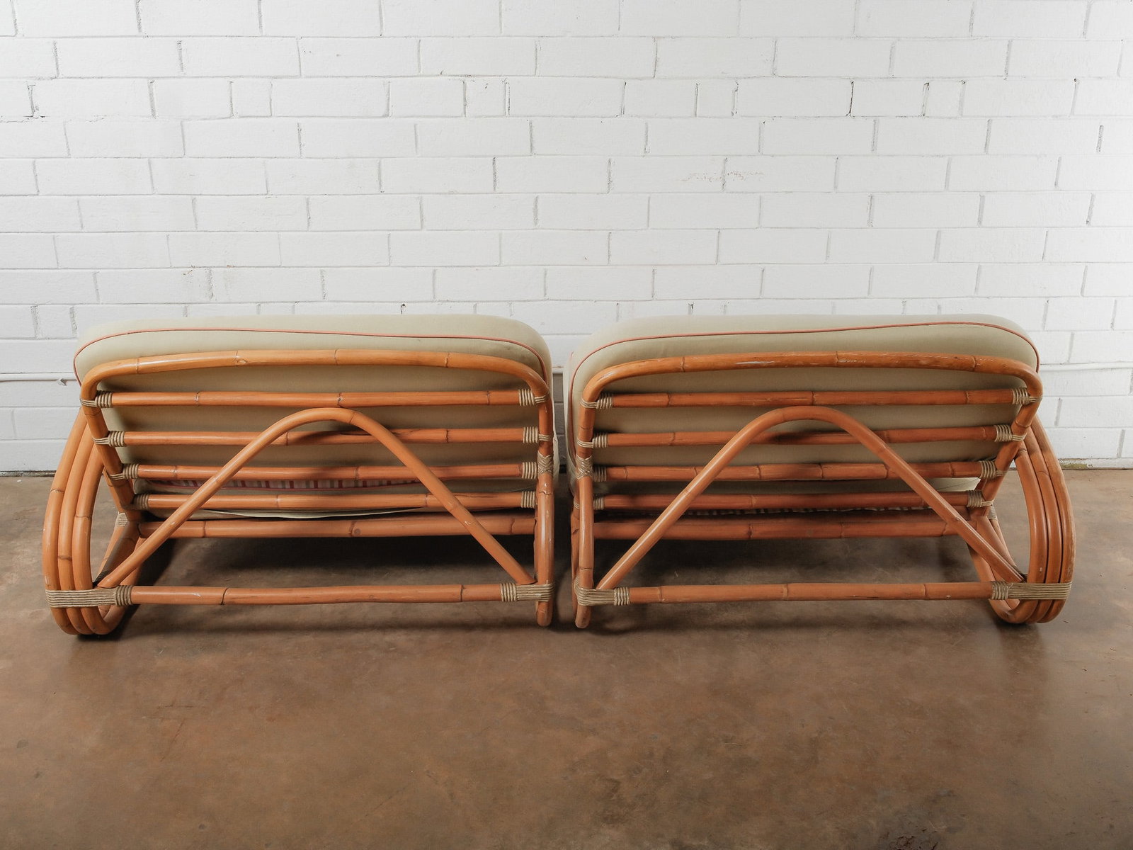 MCM Two-Piece Modular Rattan Sofa - 9