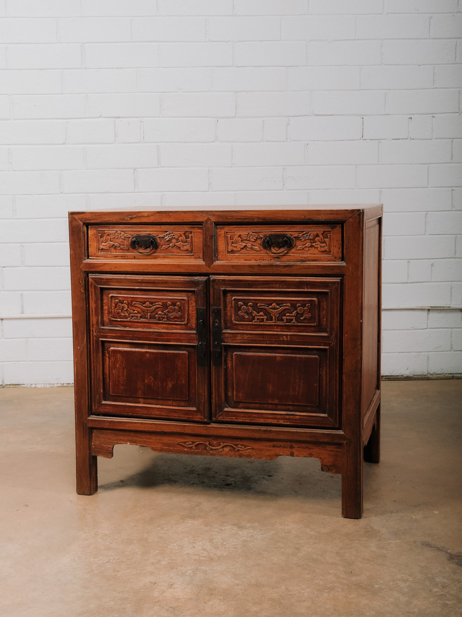 Carved Asian Style Accent Cabinet (1 of 11)