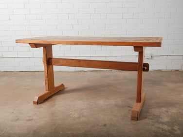 Wood Trestle Base Table (1 of 9)