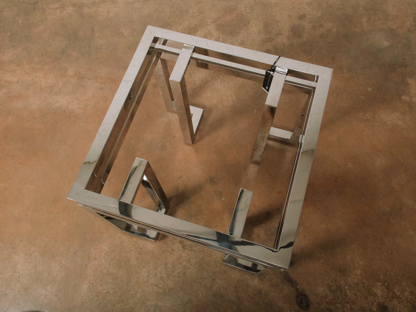 Chrome Accent Table Base - 4