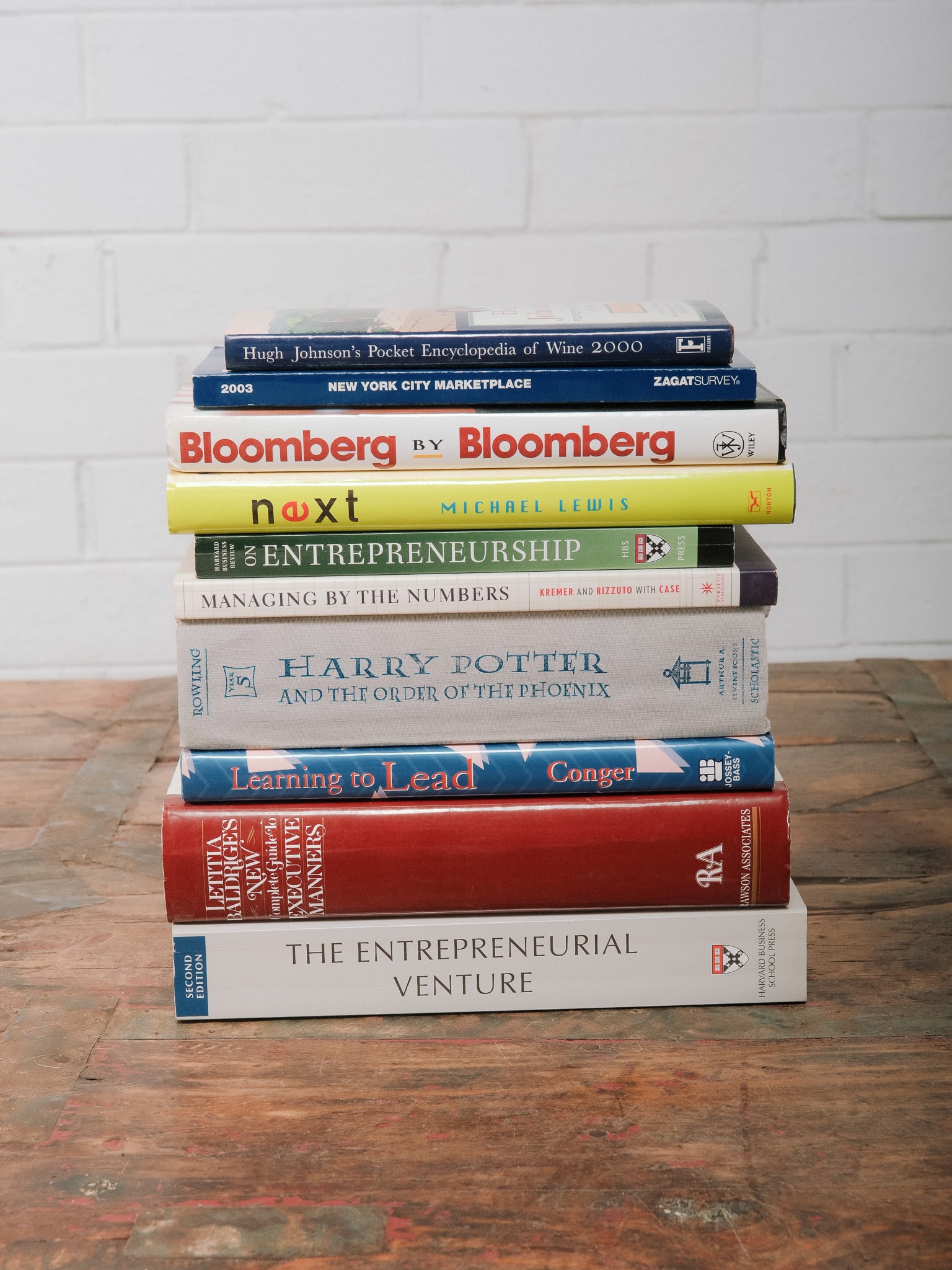 Assortment Books #2: Assorted collection of hardcover books spanning a variety of subjects including business, finance, leadership, management, history, reference, and popular nonfiction. Ideal for libraries, offices, dec