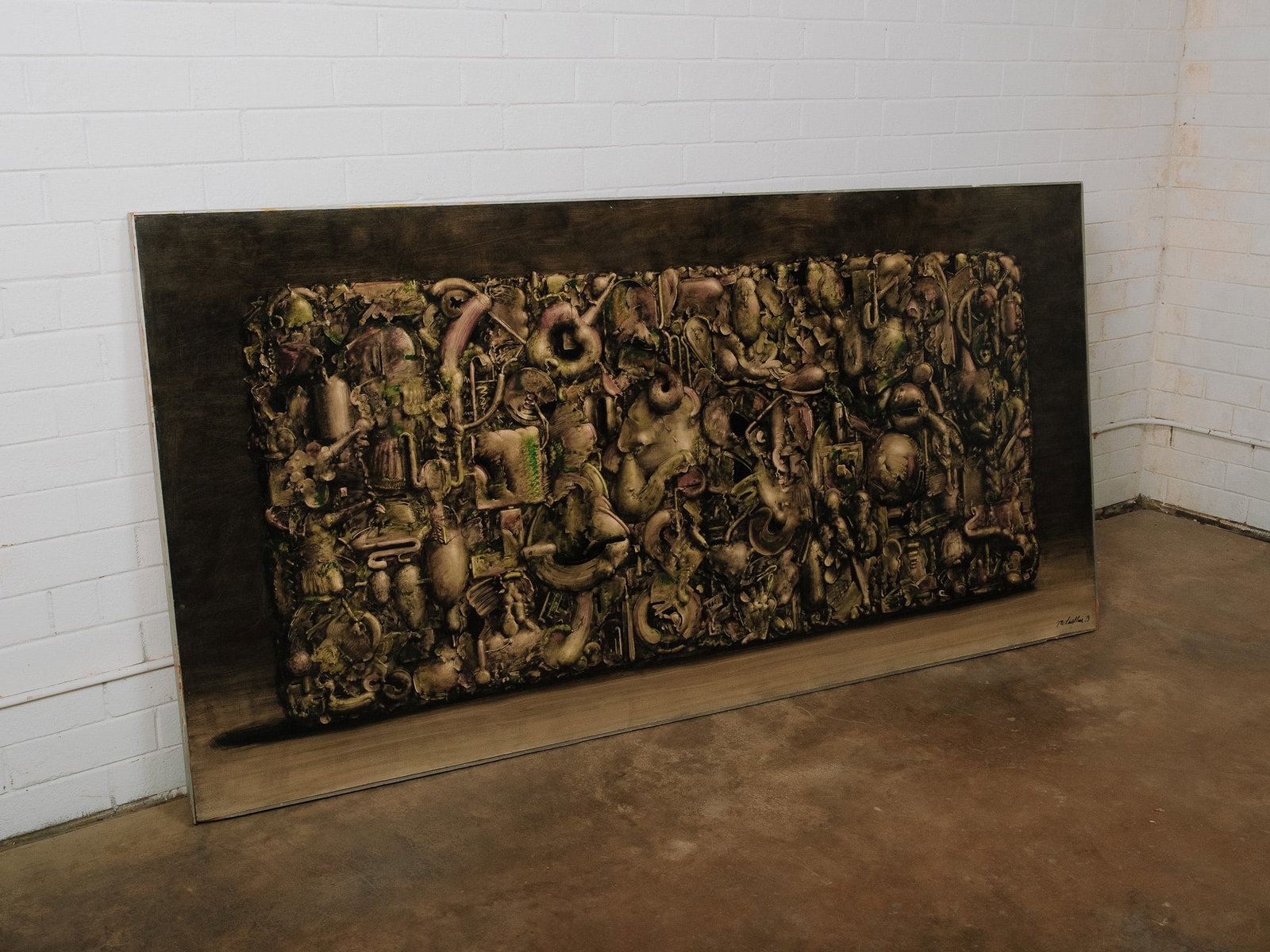 Large Signed McLaughlin Abstract Painting (1 of 6)