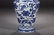 BLUE & WHITE 'FLORAL SCROLL' LONG-NECK VASE, QING - 5