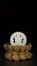 HETIAN WHITE JADE CARVED 'GUANYIN'-INLAID GILT-SILVER - 3
