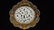 HETIAN WHITE JADE CARVED 'LEAFS'-INLAID GILT-SILVER