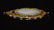 HETIAN WHITE JADE CARVED 'LEAFS'-INLAID GILT-SILVER - 3