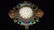 HETIAN WHITE JADE WITH CARVED FLOWER-INLAID GILT-SILVER