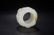HETIAN WHITE JADE WITH SKIN THUMB RING WITH CARVED - 7