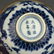 PAIR OF BLUE & WHITE 'DRAGON' GOLD-TRACED EDGES BOWLS, - 9