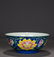 BLUE GLAZED 'PEONY SCROLL' BOWL, YONGZHENG IMPERIAL
