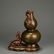 GOLD-SPLASHED TEA-DUST GLAZED 'FULU' DOUBLE-GOURD VASE