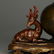 GOLD-SPLASHED TEA-DUST GLAZED 'FULU' DOUBLE-GOURD VASE - 2
