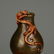 GOLD-SPLASHED TEA-DUST GLAZED 'FULU' DOUBLE-GOURD VASE - 6