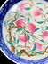PAIR OF BLUE & WHITE BORDER 'NINE PEACHES' PLATES, QING - 7