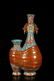 FAMILLE ROSE 'RIBBON' CONNECTED VASE WITH HANDLES AND