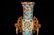 FAMILLE ROSE 'RIBBON' CONNECTED VASE WITH HANDLES AND - 7