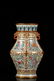 FAMILLE ROSE SQUARE VASE, QING QIANLONG PERIOD - 7