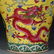 YELLOW GROUND FAMILLE ROSE 'FIVE DRAGONS' MEIPING VASE, - 2