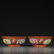 PAIR OF IRON-READ GROUND FAMILLE ROSE 'FLORAL' BOWLS, - 3
