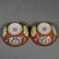 PAIR OF IRON-READ GROUND FAMILLE ROSE 'FLORAL' BOWLS, - 8