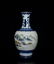 BLUE & WHITE 'FLORAL' AND FAMILLE ROSE 'LANDSCAPE' VASE - 2