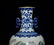 BLUE & WHITE 'FLORAL' AND FAMILLE ROSE 'LANDSCAPE' VASE - 6