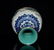 BLUE & WHITE 'FLORAL' AND FAMILLE ROSE 'LANDSCAPE' VASE - 8