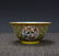 YELLOW GROUND FAMILLE ROSE 'FLORAL' BOWL, QING QIANLONG - 4