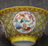 YELLOW GROUND FAMILLE ROSE 'FLORAL' BOWL, QING QIANLONG - 7