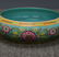 TURQUOISE GROUND FAMILLE ROSE 'FLORAL' WASHING BOWL, - 4