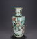 FAMILLE VERTE 'FIGURES' MALLET VASE, QING KANGXI MARK