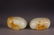 PAIR OF HETIAN WHITE JADE ROUGE BOX - 9