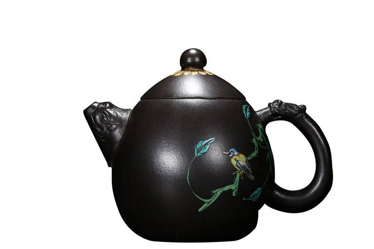 Painted Zisha Teapot