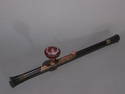 CHINESE BRONZE-MOUNTED SANDALWOOD OPIUM PIPE