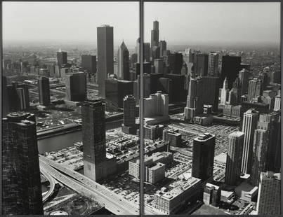 BALTHASAR BURKHARD - (1944-2010): BALTHASAR BURKHARD (1944-2010) Chicago, 1999 Photographie. Diptyque. Tirage sur papier baryté. Cadre en acier. Fotografie. Diptiek. Afdrukken op baryta papier. Stalen frame. 192 x 250